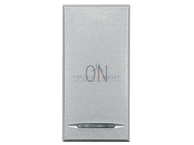 Axolute Клавиши с символами для системы автоматизации для 1 функции - 1 модуль, ON, цвет алюминий