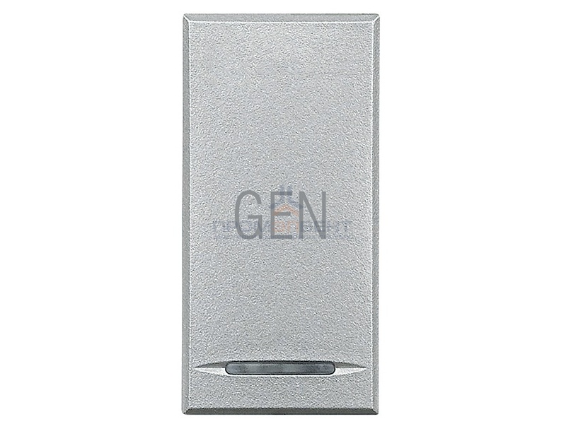 Axolute Клавиши с символами для системы автоматизации для 1 функции - 1 модуль, GEN, цвет алюминий