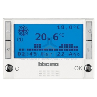 Контрол температ 4 зоны белый