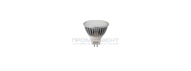 Лампа Gauss LED MR16 GU5.3-dim 5W SMD AC220-240V 4100K  диммируемая