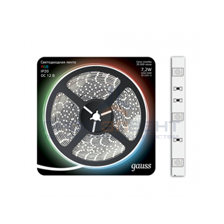 Лента LED 5050-SMD 7.2W 12V DC RGB