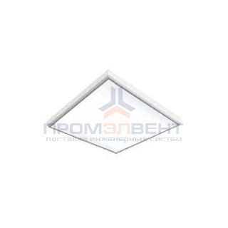 Светодиодный светильник "ВАРТОН" офисный накладной 595*595*50 мм 27 ВТ 6500К с функцией аварийного освещения класс защиты IP40