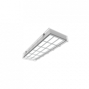 Светодиодный светильник "ВАРТОН" спортивный накладной 595*200*65мм 18 ВТ 6500К с защитной сеткой с функцией аварийного освещения
