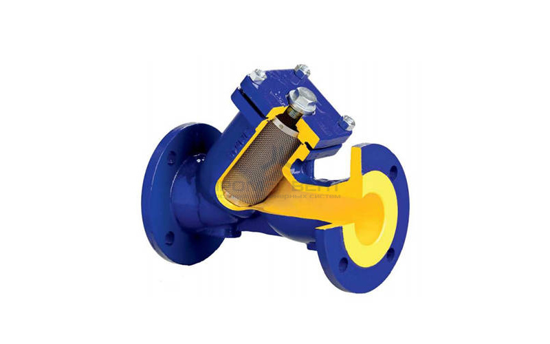 Фильтр грубой очистки Zetkama 821A - Ду25 (ф/ф, PN16, Tmax 300°C, сетка 1000 мкм)