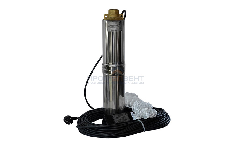 Насос скважинный Водолей БЦПЭ 0,32-25 У (0,44 кВт, Qmax 1,2 м³/ч,Hmax 36 м, кабель 25 м)