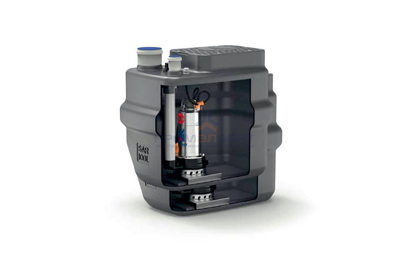 Установка канализационная Pedrollo SAR 100-Dm 20-N - 0,75 кВт (Qmax 250л/мин, Hmax 19м,кабель 10м)