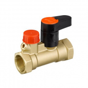 Клапан запорный ручной Danfoss LENO MSV-S - 1"1/2 (ВР/ВР, PN20, kvs - 26, со спускным краном)