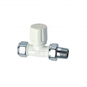 Прямой терморегулирующий вентиль FAR LADYFAR, бел./сереб.