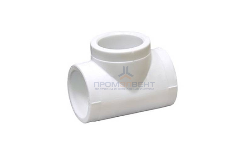 Тройник Fusitek - 63 (для полипропиленовых труб под пайку, цвет белый)