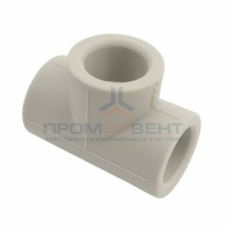 Тройник FV-Plast - 50 (для полипропиленовых труб под пайку, цвет серый)
