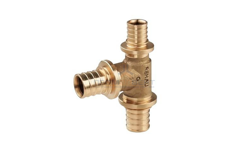 Тройник REHAU PLATINUM - 20 (бронза, для труб из сшитого полиэтилена RAUTITAN)