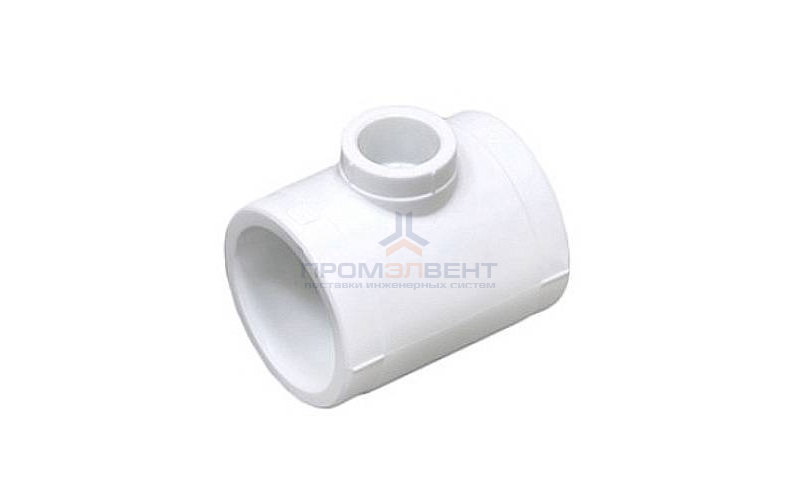 Тройник переходной Fusitek - 40 x 25 x 40 (для полипропиленовых труб под пайку, цвет белый)
