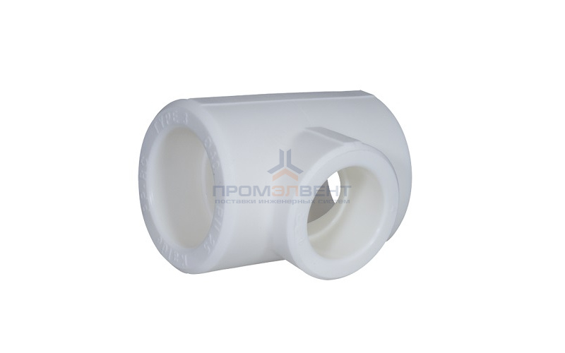 Тройник переходной KALDE - 25 x 25 x 20 (для полипропиленовых труб под пайку, цвет белый)