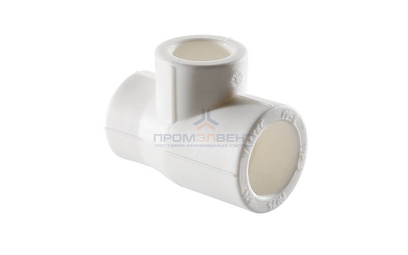 Тройник переходной VALTEC VTp.735 - 50 x 20 x 50 (для полипропиленовых труб под пайку, цвет белый)