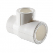 Тройник переходной VALTEC VTp.735 - 63 x 32 x 63 (для полипропиленовых труб под пайку, цвет белый)