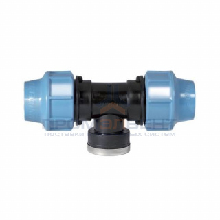 Тройник с переходом на внутреннюю резьбу UNIDELTA 1007 - 25 x 1/2" (винтовой, для труб ПНД)