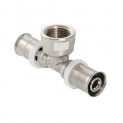 Тройник с переходом на внутреннюю резьбу VALTEC VTm.232 - 32 x 1" (прессовой, для металлопл.труб)