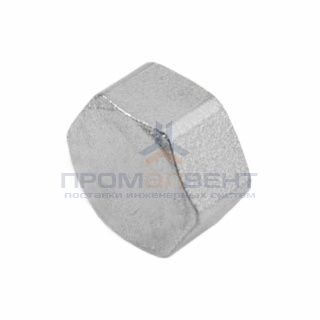 Заглушка латунная с внутренней резьбой STOUT - 3/4" (никелированная)