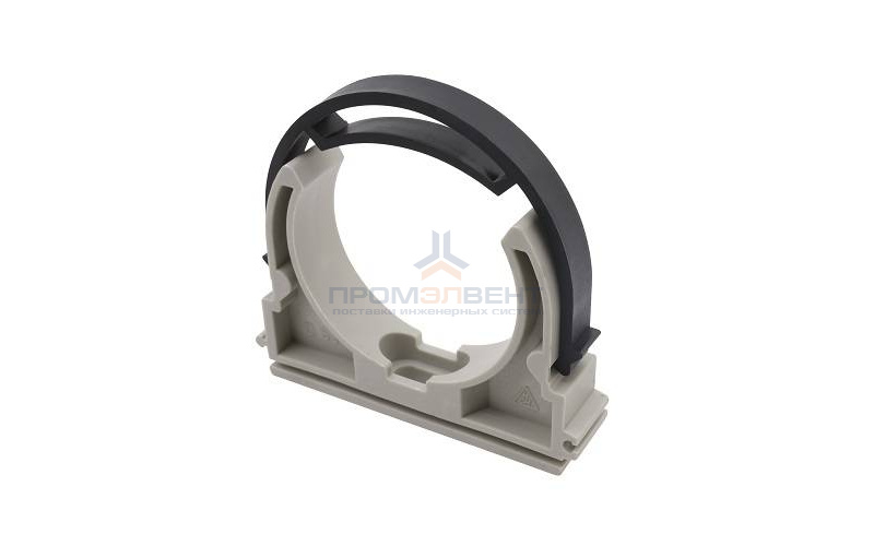 Клипса с лентой для труб FV-Plast - 40 (для полипропиленовых труб, цвет серый)