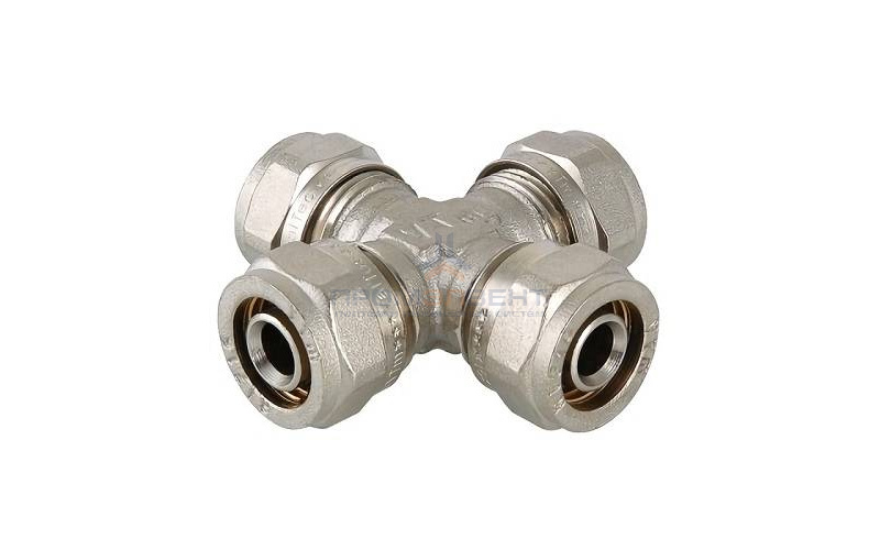 Крестовина редукционная VALTEC VTm.341 - 26 x 16  (винтовая, для металлопластиковых труб)