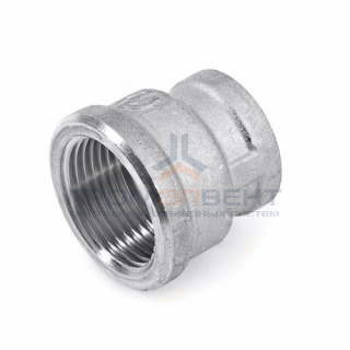 Муфта латунная резьбовая переходная STOUT - 2" x 3/4" (никелированная)