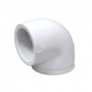 Отвод 90° Fusitek - 110 (для полипропиленовых труб под пайку, цвет белый)