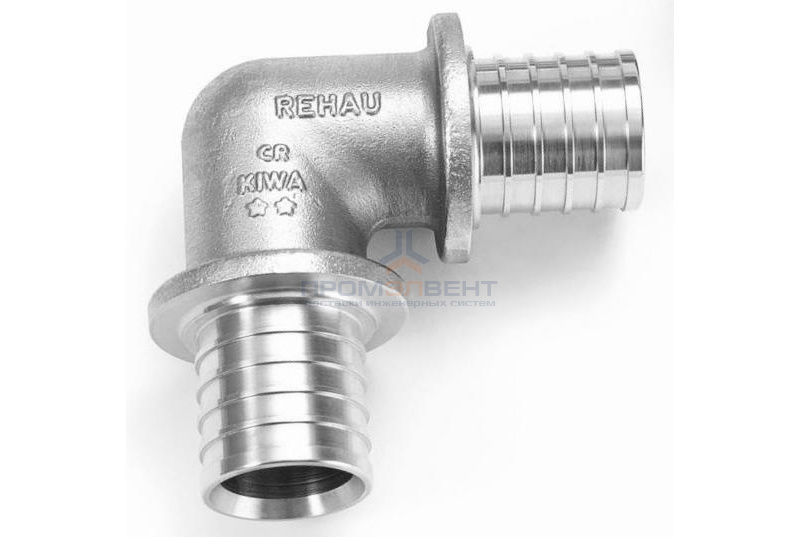 Отвод 90° REHAU - 17 (латунь, для труб из сшитого полиэтилена RAUTHERM S)