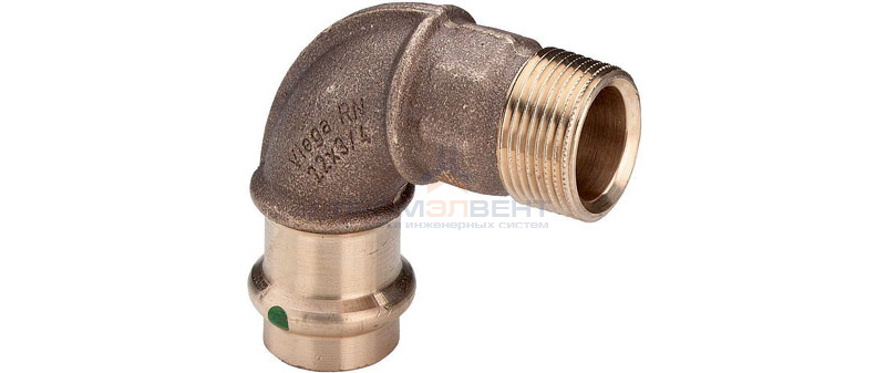 Отвод 90° Viega G3 Sanpress 2214 - 12 x 1/2