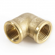 Отвод 90° латунный резьбовой равнопроходный STOUT (ВР/ВР) - 1/2"