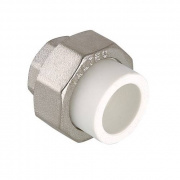 Переход на внутреннюю резьбу разъемный VALTEC VTp.762 - 40 x 1"1/2 (для полипроп.труб, белый)