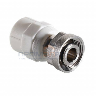 Переход на евроконус VALTEC VTp.708.E - 20 x 3/4"EK (для полипропиленовых труб, цвет белый)