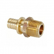 Переход на наружную резьбу REHAU RX - 50 x 1"1/2 (бронза, для труб из сшитого полиэтилена RAUTITAN)