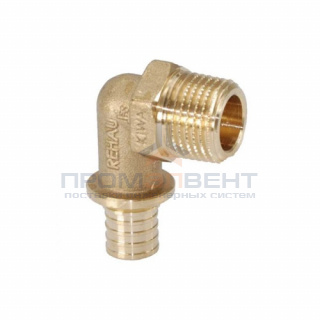 Переход на наружную резьбу угловой REHAU RX - 32 x 1" (бронза, для труб серии RAUTITAN)