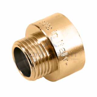 Переходник латунный с внутренней резьбой на наружную STOUT - 2" x 1"