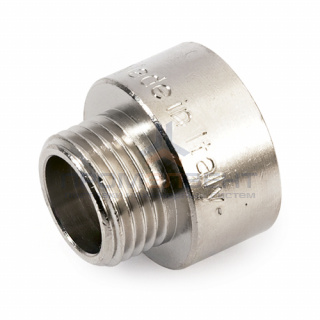 Переходник латунный с внутренней резьбой на наружную STOUT - 2" x 1" (никелированный)