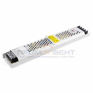 03-73 Блок питания 24 В, 300 Вт, IP20, 12,5А, алюминий, слим, серый, 308*53*22 мм.