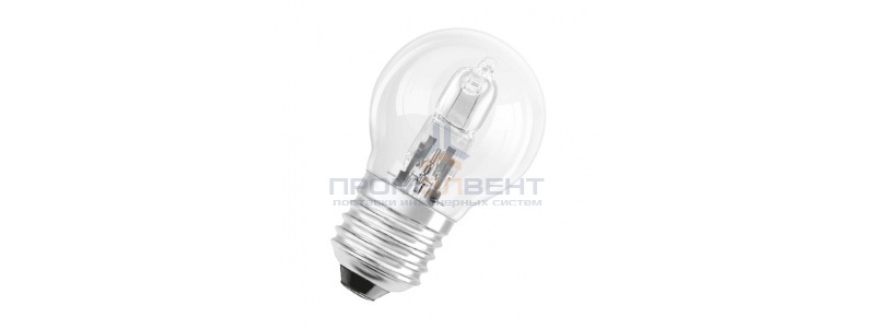 Лампа галогенная шарик Osram 64542 P ECO 28W (33W) 230V E27 320lm 2000h d45x74mm