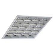 Светильник грильято TLGR414 W 4х14 Вт ЭПРА 588х588, белый растровый