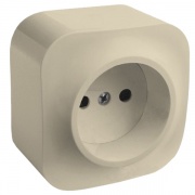Розетка Legrand Quteo без заземления слоновая кость [уп 20шт]