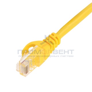 ITK Коммутационный шнур (патч-корд), кат.5Е UTP, 1,5м, желтый