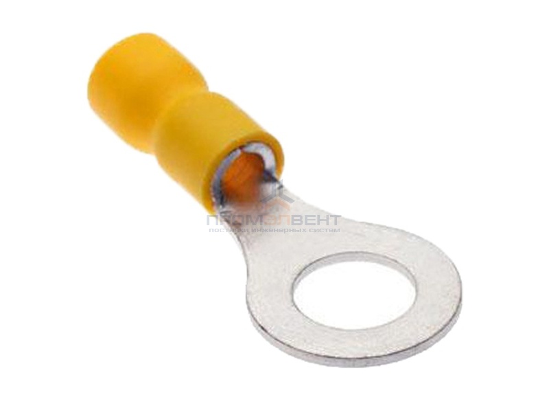 Наконечник кольцевой изолированный НКИ 2.5–6.0мм2 М6 48А жёлтый (100шт.)