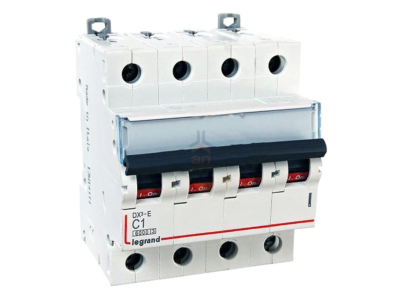 Автоматический выключатель Legrand DX3-E C1 4П 6000/6kA (автомат)