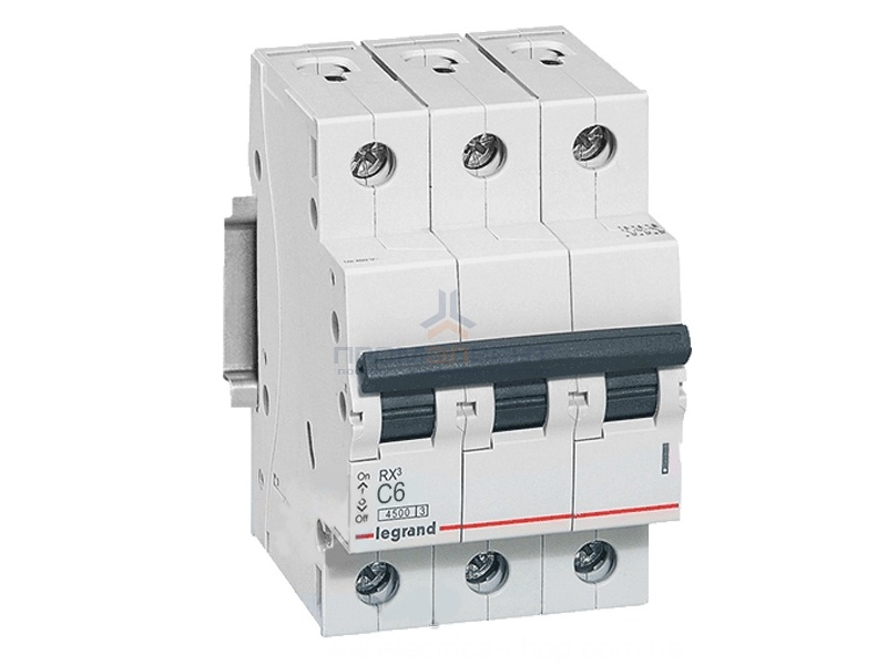 Автоматический выключатель Legrand RX3 3П 6A 4,5кА C (автомат)