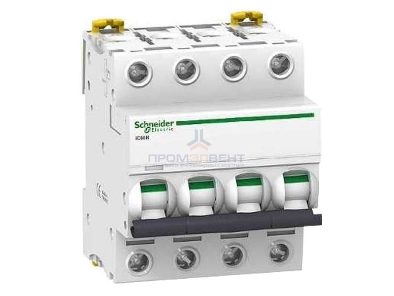 Автоматический выключатель Schneider Electric Acti 9 iC60N 4П 6A 6кА C (автомат)
