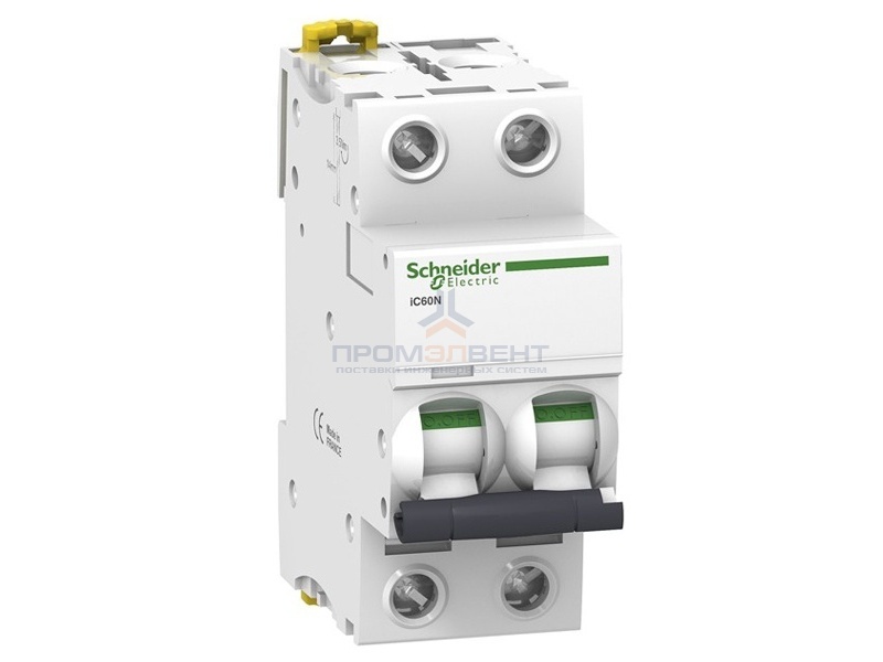 Автоматический выключатель Schneider Electric Acti 9 iC60N 2П 20A 6кА C (автомат)