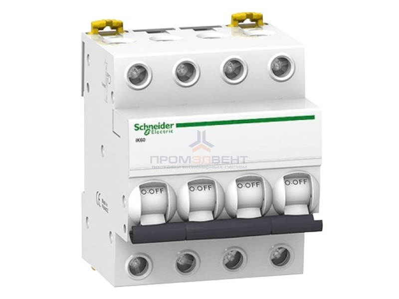 Автоматический выключатель Schneider Electric Acti 9 iK60 4П 50A 6кА C (автомат)