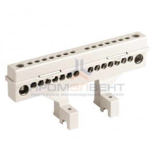 Клеммный блок DKC для шкафов на 8 модулей 63А N+PE 2х8 отвестий в комплекте с крепежом