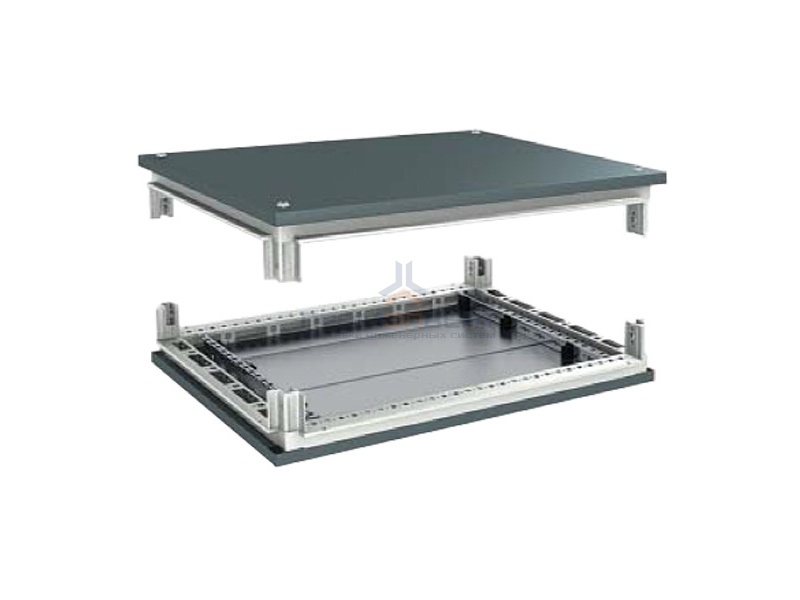 Комплект, крыша с фланцем и основание, для шкафов, 800 x 800 мм