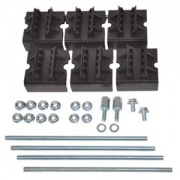 Набор держателей, для шин толщиной 10мм, 1-3 шины на полюс, 3 полюса