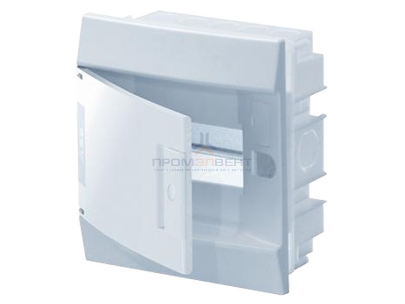 Бокс в нишу ABB Mistral41 8М непрозрачная дверь c клеммным блоком